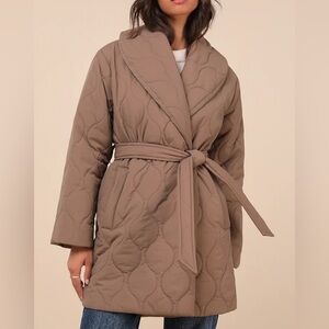 Lulus Wrap Puffer Coat